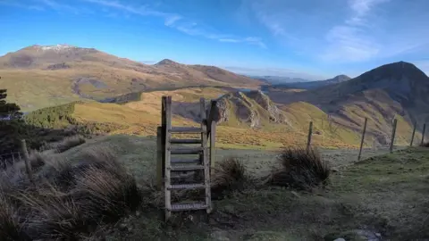 Mathew Hughes Sunshine over Snowdonia