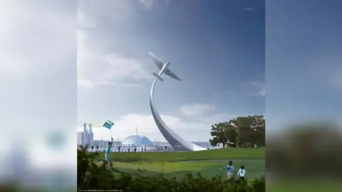 National Spitfire Project CGI of the monument