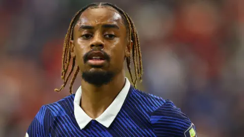 PSG winger Bradley Barcola 