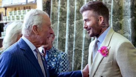 David Beckham and King Charles 