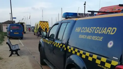 Ventnor Coastguard Rescue Team Emergency services at Ryde Harbour