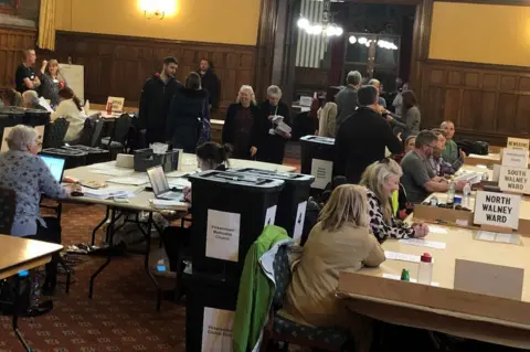 Westmorland and Furness Council Counting takes place