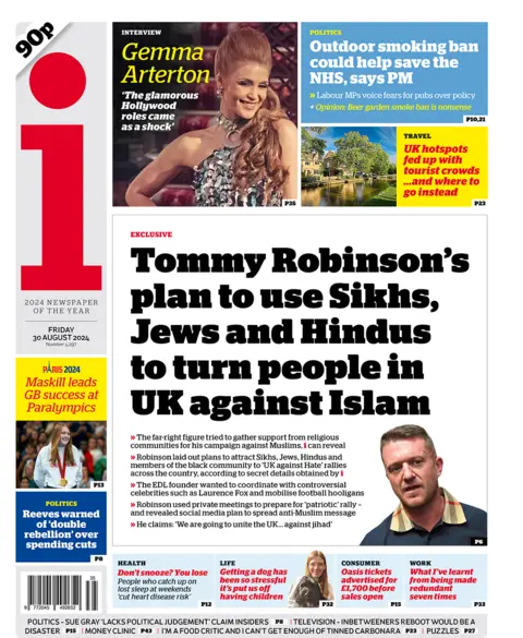  “Tommy Robinson’s plan to use Sikhs Jews and Hindus to turn people in UK against Islam” 