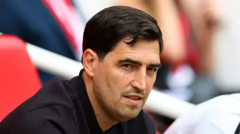 Liverpool manager Andoni Iraola