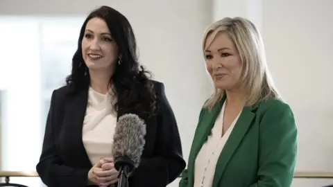 PA Media Emma Little-Pengelly and Michelle O'Neill
