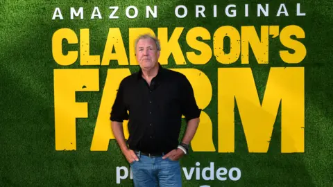 PA media Jeremy Clarkson at a Clarkson's Farm Prime Video launch event