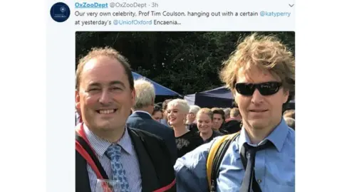 Oxford University Katy Perry at the ceremony