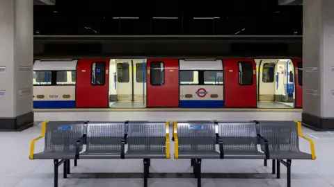 TfL Train at Battersea Power station