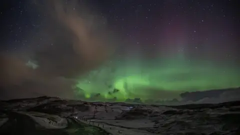 Simmer Dim/BBC Weather Watchers Aurora, Brae in Shetland