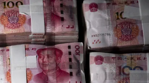 Getty Images Chinese currency, the yuan