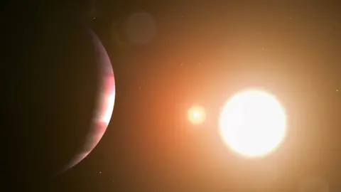 NASA's Goddard Space Flight Center Planet TOI 1338 b orbiting two stars