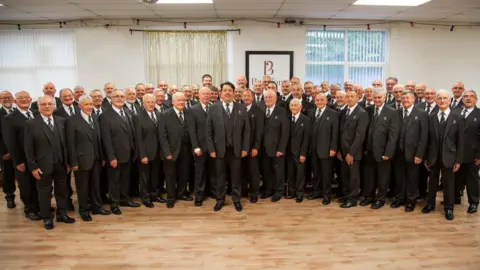 Beaufort Male choir The choir together pre-pandemic