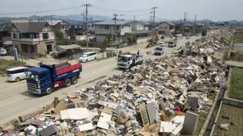 EPA The aftermath of floods in Japan