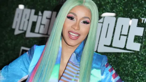 Getty Images Cardi B at an awards event