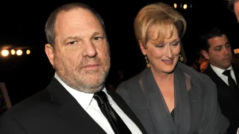 Kevin Winter/Getty Images Meryl Streep and Harvey Weinstein