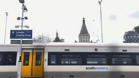 Getty Images View of a Southeastern train as it makes its way to Charing Cros Station, London on January 3, 2018.