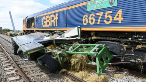 RAIB Train and bale chaser after crash