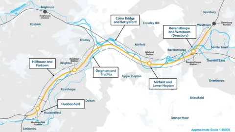 Network Rail Rail route upgrade map