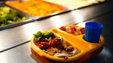 PA Media A school dinner