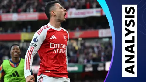 Gabriel Martinelli celebrating