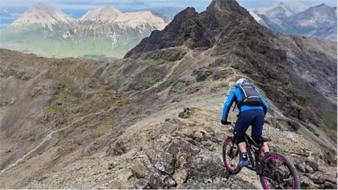 BBC/Cut Media Danny MacAskill on the Cuillin Ridge