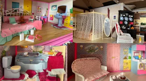 A selection of dollshouse rooms