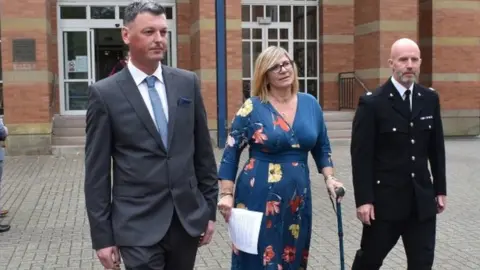 PA Media PC Claire Bond and two colleagues