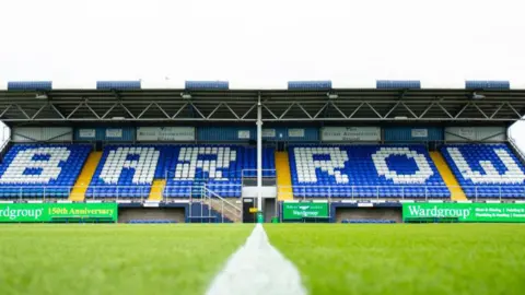 A view of a stand at Barrow's home stadium