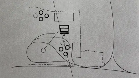 Barbaresi & Round, where clouds are made, 2013 Drawing of Didcot Power Station