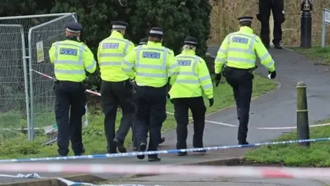 PA Media Met Police officers in Kent