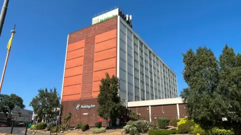 The eight-storey Holiday Inn Hotel in St Nicholas' Circle 