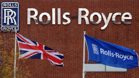 Getty Images Rolls-Royce sign in Derby