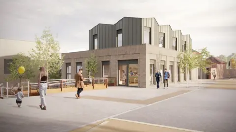 Cannock Chase Council Artist impression of redevelopment