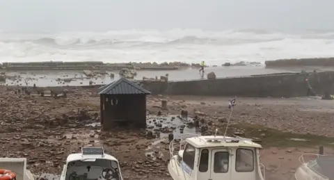 Boddam sea wall