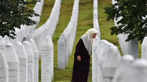 AFP/ Getty Images Potocari memorial centre, near Srebrenica