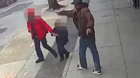 NYPD He pointed the pipe at a parent and child at one point