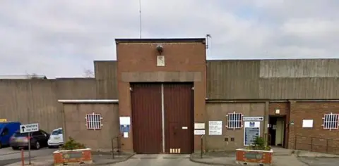 The gates of HMP Hindley near Wigan