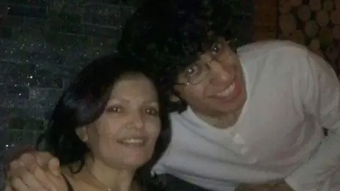 Family handout Roy Curtis and his mother