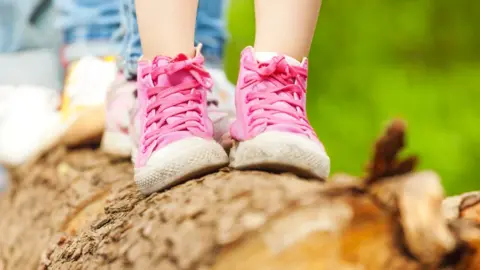 Getty Images Girl in shoes