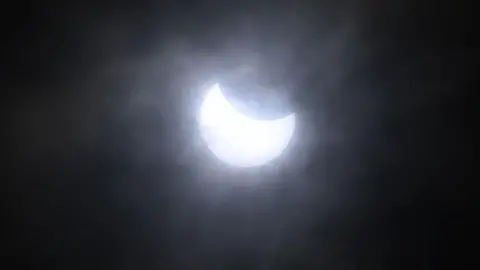 Getty Images A partial solar eclipse.