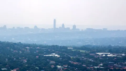 Getty Images Johannesburg under cloud of smog