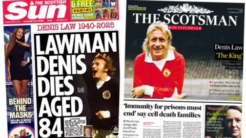 index picture combining the front pages of two newspapers