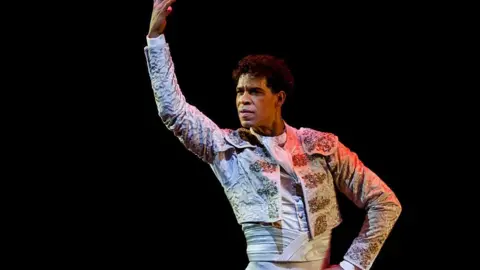 Tristan Fewings/ Getty Images Carlos Acosta performs a scene from Don Quixote at the dress rehearsal of Carlos Acosta The Classical Farewell at Royal Albert Hall on October 3, 2016