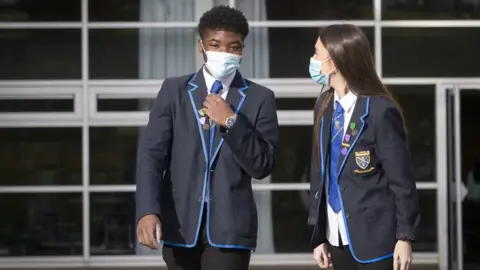 Jane Barlow Pupils in masks