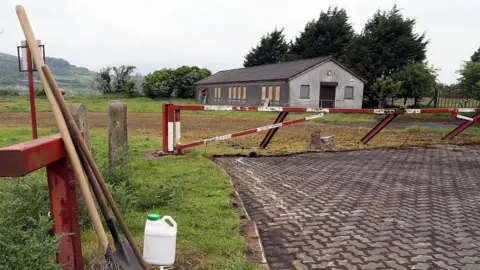 Getty Images A old customs post on the Irish border