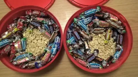 TVP Drugs in chocolate tubs