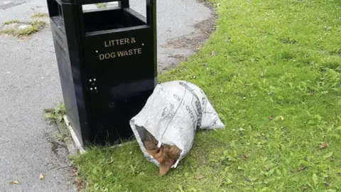 RSPCA Dead dog in sack