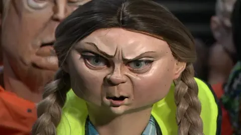 Greta Thunberg puppet