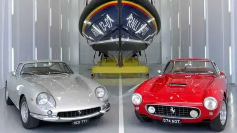 RNLI the two Ferraris donated to the RNLI