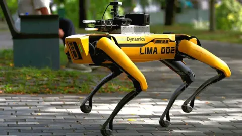 Reuters Robot dog in Singapore